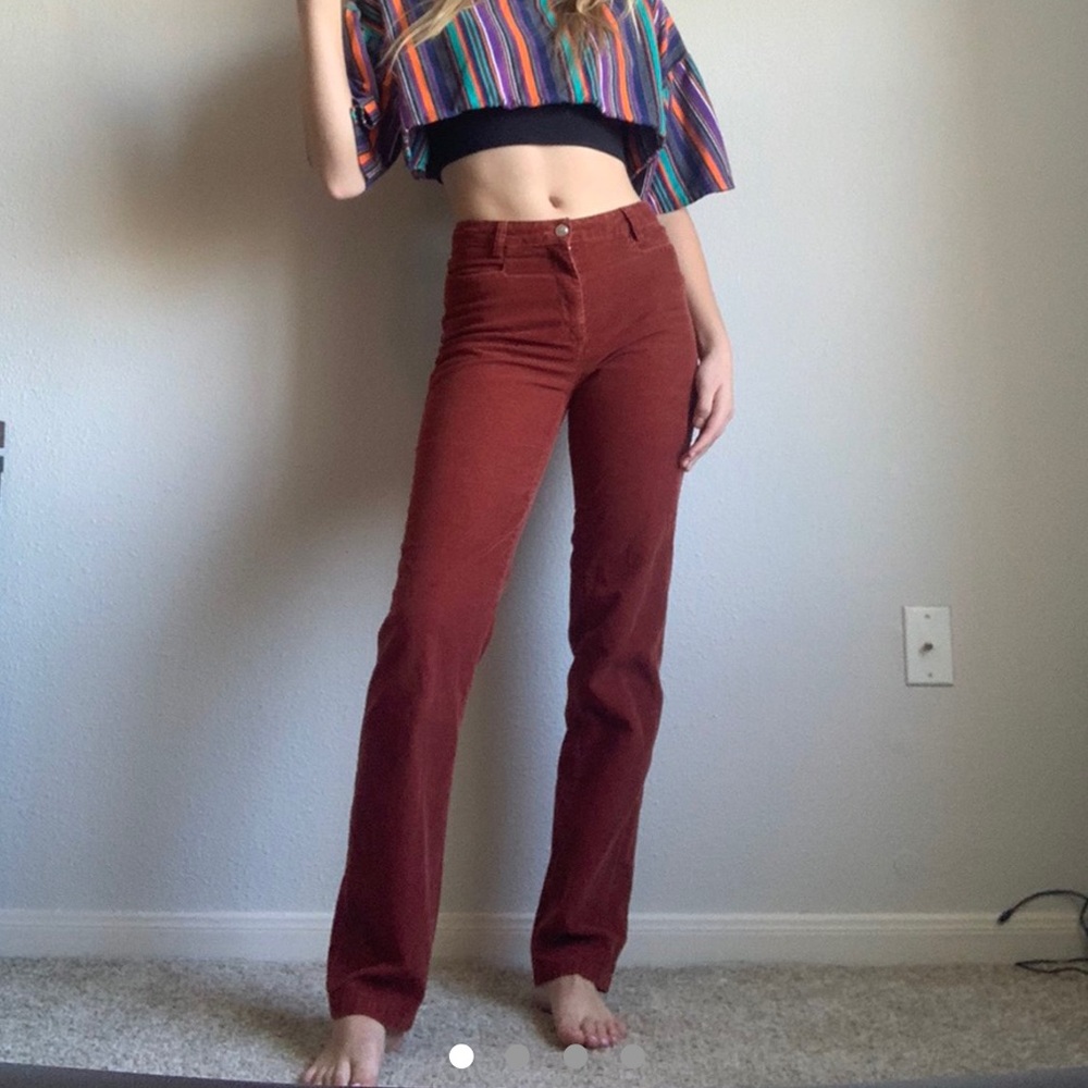 Lacoste Burgundy Corduroy Pants